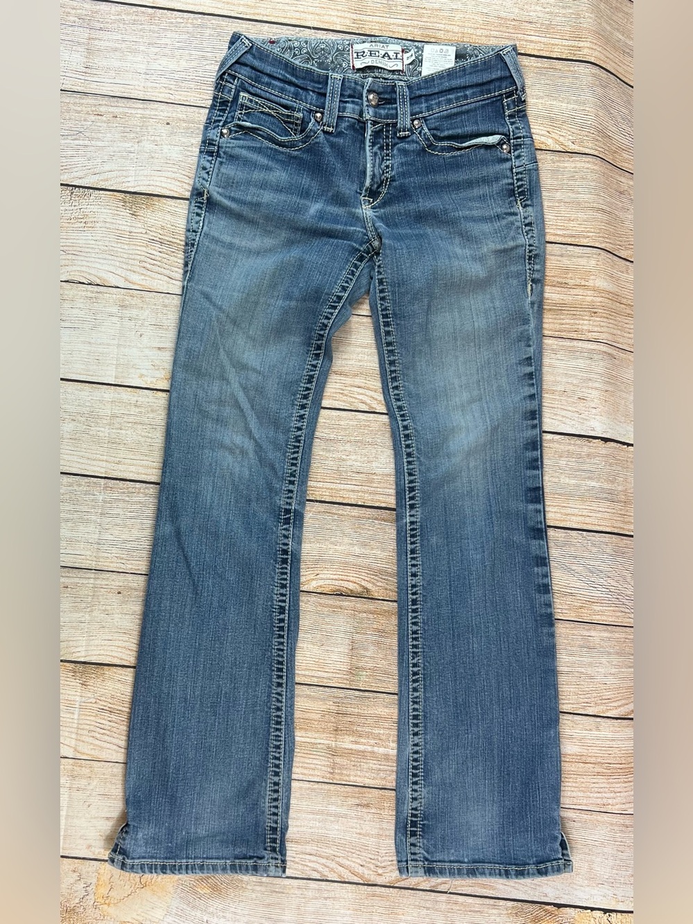 Women’s Ariat Real Denim Blue Jeans Light Wash Size 27